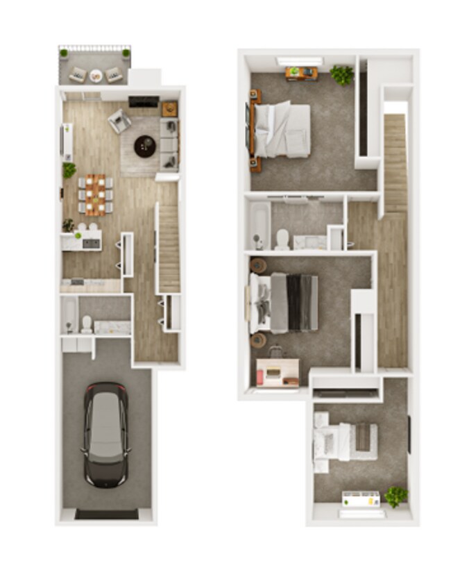3x2 TH Peregrine Renovated N-01 floor plan